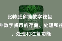 比特派多链数字钱包  提供多种数字货币的存储、处理和往复功能