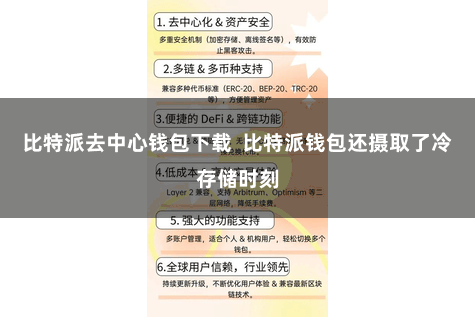 比特派去中心钱包下载  比特派钱包还摄取了冷存储时刻